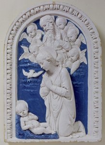 The Madonna and Child (glasert terrakotta)